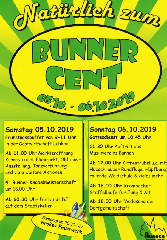 Bunner Cent 2019